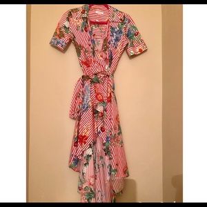 Calvin Klein wrap floral dress, worn once.